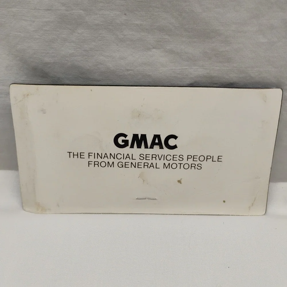 Vintage NOS GM GMAC FINANCIAL‎ SERVICES Dual Keyring Promo Metal General Motors